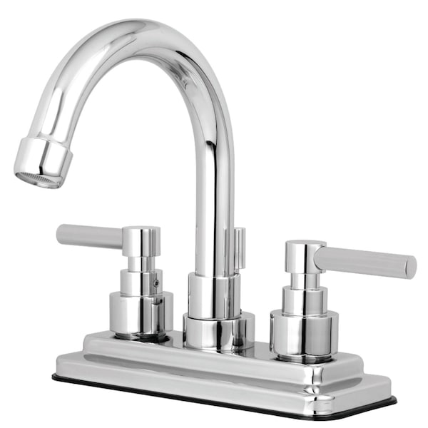 KS8661EL Elinvar 4" Centerset Bathroom Faucet W/ Brass Pop-Up, Chrome